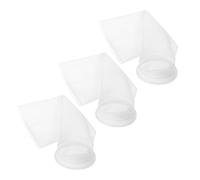 SHOWERORO 3pcs Reusable Aquarium Filter Bags for Fish Tank with Polypropylene Mesh and Plastic Ring, Holds Foreign Particles and Reduces Blockage for Overflow Channels and Standard Outlet