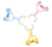 SHOWERORO 3Pcs U-Shaped Silicone Toothbrush Set Manual Tooth Cleaner Soft Bristles Large Size for Oral Care