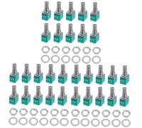 SHOWERORO 3sets Mini Size 5k Variable Potentiometer Metal Film for Amplifier Audio Equipment Volume Control Sealing 10pcs*3