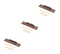 SHOWERORO 3sets Ukulele Bridge Saddle Bone Nut Fretboard Neck Set Repair Accessories Ukulele Fittings String Holding Tool