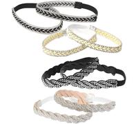 SHOWERORO 4 Pairs Adjustable Replaceable Heel Bands for High Heels Small Convenient Diamond Decoration Daily Use Fixing Bands for Women Shoes