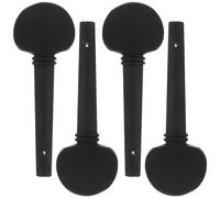SHOWERORO 4 Pcs Imitation Ebony Cello Tuning Pegs Stable Fine Tune Replacement Parts for Musicians Students Hobbyists Musical Instrument Accessories