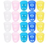 SHOWERORO 40Pcs Large Size Silicone Finger Cots Fingertip Guards Wear-Resistant Non-Slip Finger Protection Covers for Hand Safety and Industrial Use