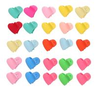 SHOWERORO 40pcs Plastic Mini Hair Clips, Claw-shaped and Heart Design, Easy to Use Comfortable Wearing Experience, Hair Accessories for Everyday Use Random Color