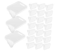 SHOWERORO 40pcs Refrigerator Storage Partition Convenient Fridge Divider Plastic Divider Removable Freezer for Fridge Organisation