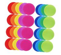 SHOWERORO 40pcs Reusable Non Slip Carpet Floor Spot Markers Circles Dots for Preschool Kindergarten Classroom Organization Activity Mats
