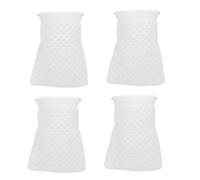 SHOWERORO 4pcs 4 Inch Nylon Ring Filter Socks with Honeycomb Mesh for Fish Tank and Pond Filtration, Reusable Delicate Mesh Filtration Bags Suitable for Water Landscapes and Gardens