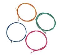 SHOWERORO 4pcs Acoustic Guitar Strings Set Electric Bass Strings Replacement Kit Long-