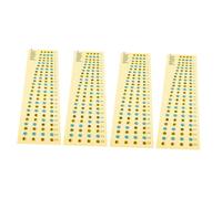 SHOWERORO 4pcs Bass Scale Stickers Self-adhesive Bass Fretboard Notes Map Decals Guitar Accessories for Beginners