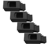 SHOWERORO 4pcs Black Plastic Rv Door Latch Buckle Lock for Distribution Box Cabinet, Slide Lock Hardware for Camper, Marine, and Caravan Doors