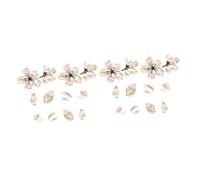 SHOWERORO 4pcs Cherry Blossom Guitar Stickers Floral Panel Decals for Ukulele Bass Self-adhesive Decorations to Your Musical Instrument Easy Installation Unique Style