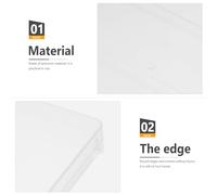 SHOWERORO 4pcs Document Storage Boxes Portable File Organizer Plastic Containers for Office Paper Contract and Recipe Filing Large Capacity Wear-resistant Space-saving Desktop