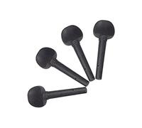 SHOWERORO 4pcs Ebony Wood Violin Tuning Pegs String Instrument Accessories for Fiddler Replacement Fish Eye Design for Violin Use