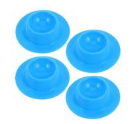 SHOWERORO 4pcs Egg Holder Silicone Egg Cups Stands for Serving Tool Storage Container for Fridge