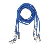 SHOWERORO 4PCS Elastic Mitten Clips Gloves Suspender Clip Blue Nylon Mitten Holder String Anti-Loss Neck Strap for Kids at Beginner Lift Line Sled Hill