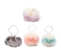 SHOWERORO 4Pcs Gradient Color Bath Balls Shower Foaming Balls Body Skin Exfoliating Scrubbers for Home Use Bath Spa