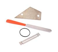 SHOWERORO 4pcs Guitar Fret Crowning File Set Leveling Tool Fret Protectors for Diy Guitar Repair and Maintenance Essential Luthier Accessories