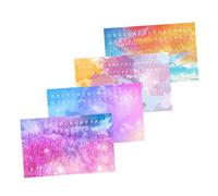 SHOWERORO 4pcs Kalimba Introductory Sticker Decorative Key Stickers Music Scale for Thumb Piano