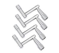 SHOWERORO 4pcs Metal Drum Key for Hand Drummer Continuous Motion Key for Drum Tuning