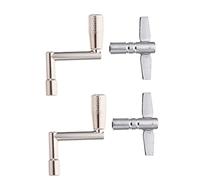 SHOWERORO 4pcs Metal Drum Keys Drum Tuning Keys for Percussion Drum Key Adjustment Tool Regulator Essential Accessories for Tuning