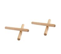 SHOWERORO 4pcs Mini Wooden Drumsticks Light Brown Percussion Sticks Ergonomic Design for Drummers for Beginners and Music Enthusiasts Wood Drum Accessories