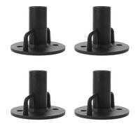 SHOWERORO 4pcs Outdoor Tent Pole Base Mounts Round Nylon Flange, Easy Installation and Wide Compatibility for 19.6mm Poles, for Backyard Canopy, Garden Gazebo, and Patio Accessories