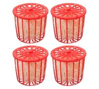 SHOWERORO 4pcs Plastic Bird Nest Basin with Jute for Pigeon and Bird Easy to Install and Dry Suitable for Zoos and Pet Shops for Nesting and Hatching