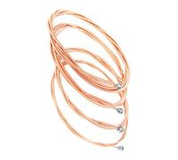 SHOWERORO 4pcs Practical Wooden Bass Strings Set Carbon Steel Alloy String Bass Stable Sound Quality Versatile Replacement Accessory