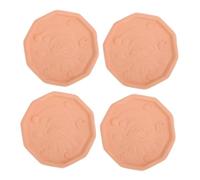 SHOWERORO 4pcs Reusable Softener Discs for Food Storage Moisture Absorber Humidifying Stones Keeps Sugar Soft and Fresh for Brown Preservation
