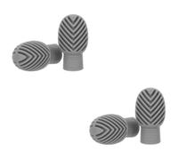 SHOWERORO 4pcs Silicone Drumstick Mute Caps Protective Covers for Drumsticks Scratch-resistant Practice Tips for Quiet Drumming Sessions and Use