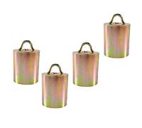 SHOWERORO 4pcs Swiss Cow Bells Cattle Bells Galvanized Alloy Rustic Sheep Lost Livestock Christmas Decor