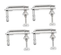 SHOWERORO 4pcs Violin String Adjusters Simple Practical Violin Tuners Metal Fine Tuners