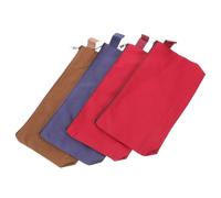 SHOWERORO 4pcs Zipper Canvas Pencil Pouch 25x13x5cm Large Capacity | Cotton Canvas, Smooth Zipper Closure, Travel Storage for Cash and Cosmetics, Multi-purpose Use