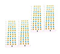SHOWERORO 4sheets Guitar Fretboard Stickers Notes Scale Stickers for Ukulele Beginner Learning Kit