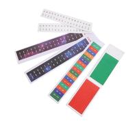 SHOWERORO 5 Sets Removable Piano Keyboard Note Labels Beginner Sticker for Piano Learning Easy to Apply and Remove No Residue Left Safe Paper Material for Beginners Random Style
