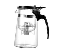 SHOWERORO 500ml Heat Resistant Glass Tea Pot Removable Strainer for Office Home and Tea House for Hot or Cold Drinks