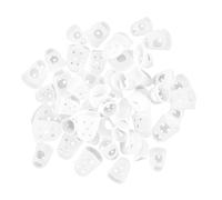 SHOWERORO 50pcs Guitar Finger Protectors Silicone Finger Guards for Guitar and Guzheng for Beginners and Professionals