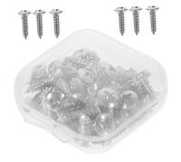 SHOWERORO 50pcs Guitar Pickguard Mounting Screws Durable Iron Fixators for Electric Guitars and Basses Stylish Finish Essential Accessory for Musicians