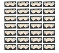 SHOWERORO 50pcs Heart-shaped Paper False Eyelash Cases for False Eyelashes Black Empty Lash Packaging Boxes Preventing being Crushed Suitable for Daily Life and Outdoors