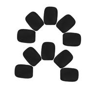 SHOWERORO 50pcs Microphone Sponge Cover High Density Foam Windscreen Mic Windshield for Mini Headset Microphone Noise Reduction Lavalier Mic Cover
