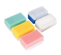 SHOWERORO 5pcs Bathing Sponge with Handle for Tactile Sense Development, Portable Massage Brush Set, Soft Plastic and Sponge Material, for Home and Outdoor Travel