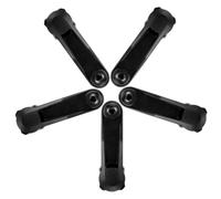 SHOWERORO 5pcs Car Air Vent Phone Holder Extension Rod, Plastic Vehicle Mount Bracket Reducing Rattling Noises and Neck Strain, 360° Swivel Phone Holder Accessories for Dashboard Use
