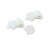 SHOWERORO 5pcs Clarinet Thumb Rest Rubber Finger Cover White Cushion for Woodwind Instruments Wind Instrument Parts