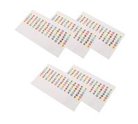 SHOWERORO 5pcs Guitar Fretboard Stickers for Beginners Note Labels for Acoustic Guitar and Ukulele Easy Identification Decals for Practice and Learning