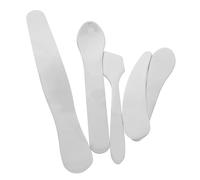 SHOWERORO 5pcs Mini Makeup Spoon: Skincare Set for Eye Cream Facial Mask Lip Balm Cream Application - Reusable Metal Cosmetic Applicator