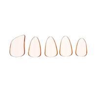 SHOWERORO 5pcs Pipa Nail Covers Durable Orange Pc Fingertip Protectors for Guzheng Lute Players Enhance Playing Comfort Experience for Beginners Professionals