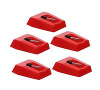 SHOWERORO 5pcs Record Player Needle Replacement Styluses for Turntable Gramophone Aluminum Material for Home Audio Setup