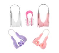 SHOWERORO 5pcs Silicone Nose Clip Corrector Device for Breathing Invisible Nose Beauty Shaper Breathable Corrector for Men and Women