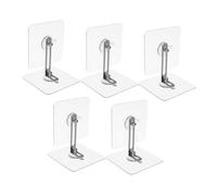 SHOWERORO 5sets Falling Fixator Wall Anchor for Furniture Safety Straps for Tv Stands Bookcases Dressers No Drilling Required