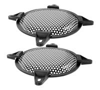 SHOWERORO 6.5 Inch Speaker Grills Metal Subwoofer Speaker Grille Covers Car Speaker Guard Protectors Set of 2 Compatible Different Car Models